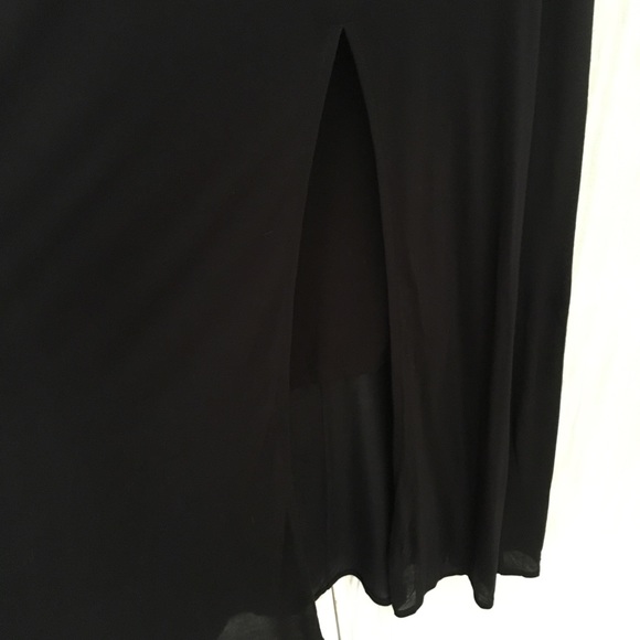 NWOT DKNY Double Layer Knit Maxi Skirt - Picture 2 of 4